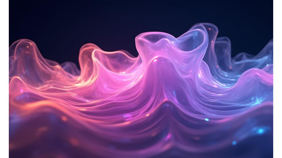Abstract glowing digital patterns creating diverse shapes, symbolizing flexible and customized ticketing solutions for unique events.